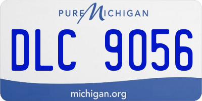 MI license plate DLC9056