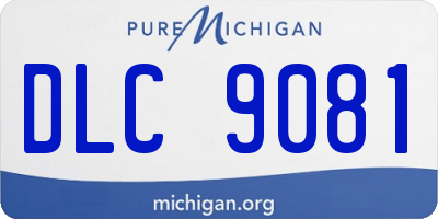 MI license plate DLC9081