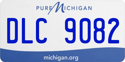 MI license plate DLC9082