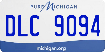 MI license plate DLC9094