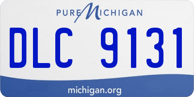 MI license plate DLC9131