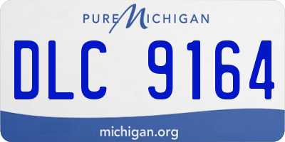 MI license plate DLC9164