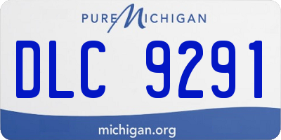 MI license plate DLC9291
