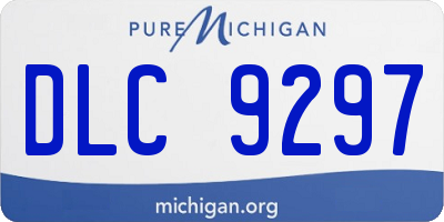 MI license plate DLC9297
