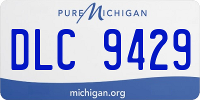 MI license plate DLC9429