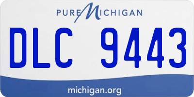 MI license plate DLC9443