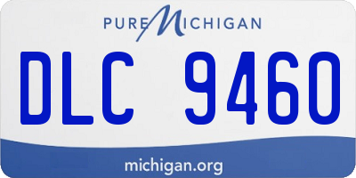 MI license plate DLC9460