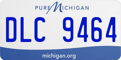 MI license plate DLC9464