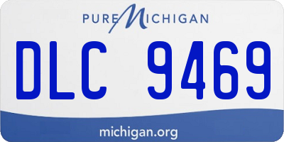 MI license plate DLC9469
