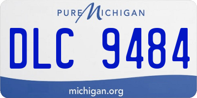 MI license plate DLC9484