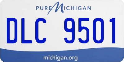 MI license plate DLC9501
