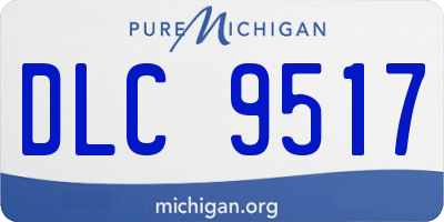 MI license plate DLC9517