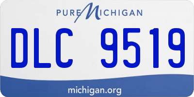MI license plate DLC9519