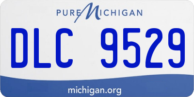 MI license plate DLC9529