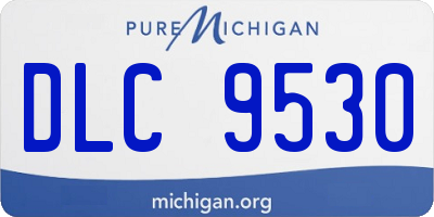 MI license plate DLC9530