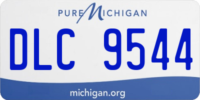 MI license plate DLC9544