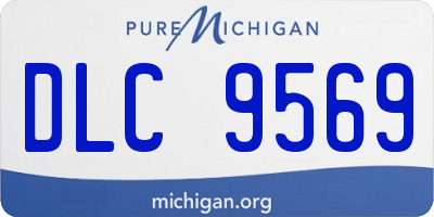 MI license plate DLC9569