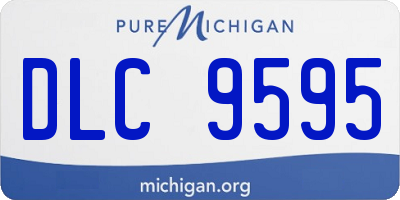 MI license plate DLC9595