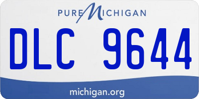 MI license plate DLC9644