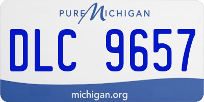 MI license plate DLC9657