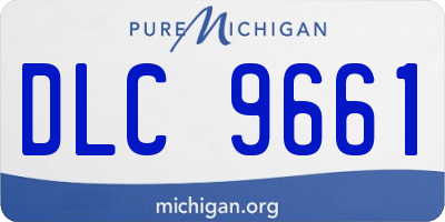 MI license plate DLC9661