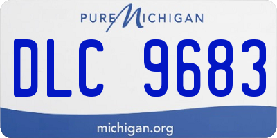 MI license plate DLC9683