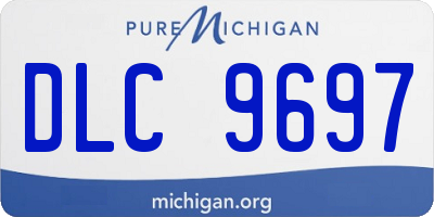 MI license plate DLC9697
