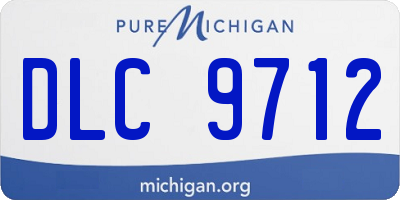 MI license plate DLC9712