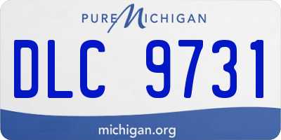 MI license plate DLC9731