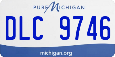MI license plate DLC9746