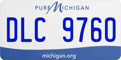 MI license plate DLC9760