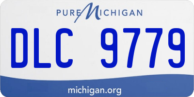 MI license plate DLC9779