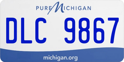MI license plate DLC9867