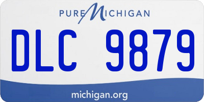 MI license plate DLC9879