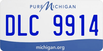 MI license plate DLC9914