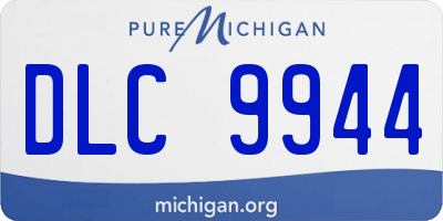 MI license plate DLC9944