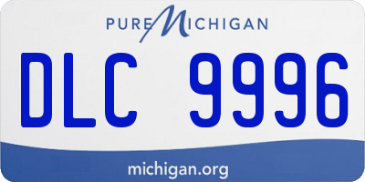 MI license plate DLC9996