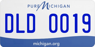 MI license plate DLD0019