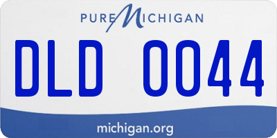 MI license plate DLD0044
