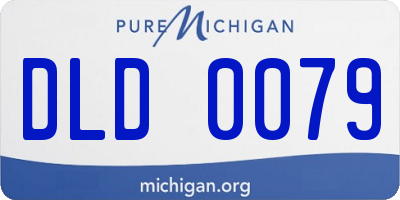 MI license plate DLD0079