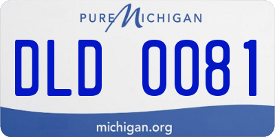 MI license plate DLD0081