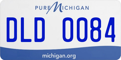 MI license plate DLD0084