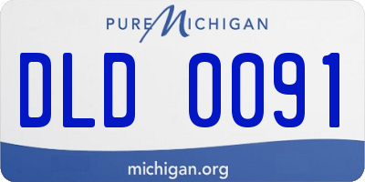 MI license plate DLD0091