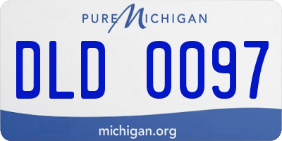 MI license plate DLD0097