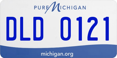 MI license plate DLD0121