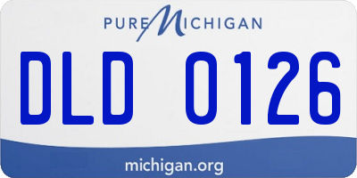 MI license plate DLD0126