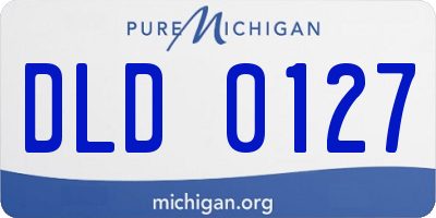 MI license plate DLD0127