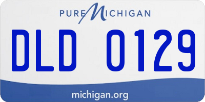 MI license plate DLD0129