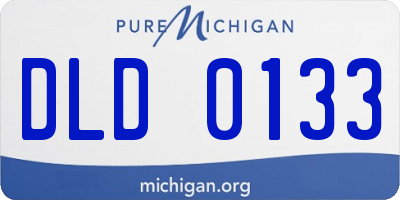 MI license plate DLD0133