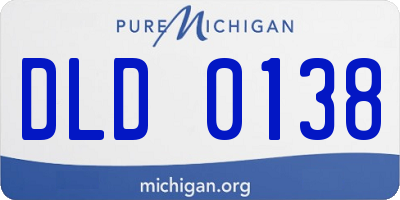 MI license plate DLD0138